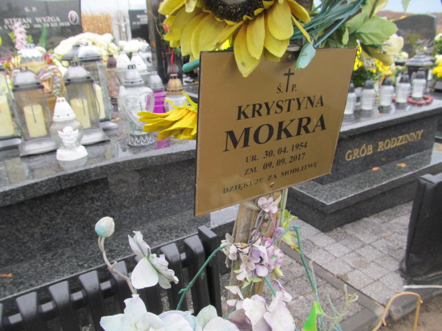 Krystyna Mokra 1954 Bibice - Grobonet - Wyszukiwarka osób pochowanych